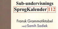 Sub-undervisnings SprogKalender 112